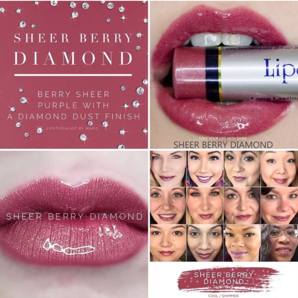 Sheer Berry Diamond Lip Color from LipSense